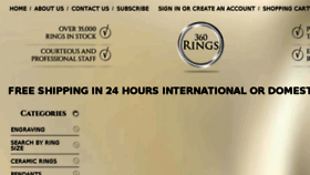 What 360rings.com website looked like in 2016 (7 years ago)