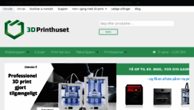 What 3dprinthuset.dk website looked like in 2016 (7 years ago)