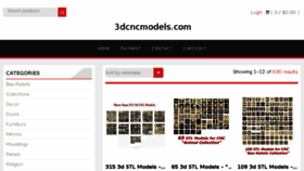 What 3dcncmodels.com website looked like in 2016 (7 years ago)