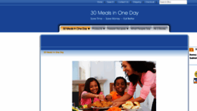 What 30mealsinoneday.com website looked like in 2016 (7 years ago)
