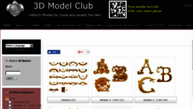 What 3dmodelclub.com website looked like in 2017 (7 years ago)