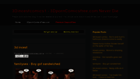 What 3dincestcomics1.blogspot.com website looked like in 2011 (12 years ago)