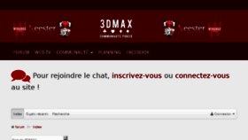 What 3dmax.fr website looked like in 2017 (7 years ago)