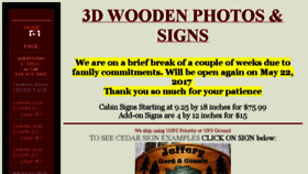What 3dwoodenphotos.com website looked like in 2017 (6 years ago)