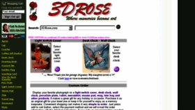 What 3drose.com website looked like in 2017 (6 years ago)