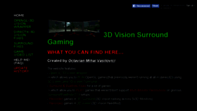 What 3dsurroundgaming.com website looked like in 2017 (7 years ago)
