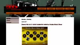 What 3dmusic.cz website looked like in 2017 (6 years ago)