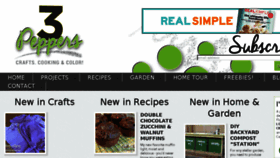 What 3peppers-recipes.com website looked like in 2017 (6 years ago)