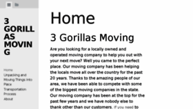 What 3gorillasmoving.org website looked like in 2017 (6 years ago)