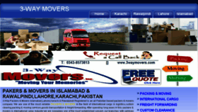 What 3waymovers.com website looked like in 2017 (6 years ago)