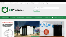 What 3dprinthuset.dk website looked like in 2017 (6 years ago)