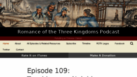 What 3kingdomspodcast.com website looked like in 2017 (6 years ago)