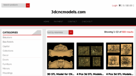 What 3dcncmodels.com website looked like in 2017 (6 years ago)