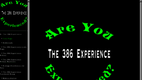 What 386experience.com website looked like in 2017 (6 years ago)