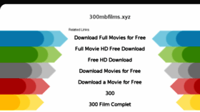 What 300mbfilms.xyz website looked like in 2018 (6 years ago)
