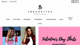 What 3brunettesboutique.com website looked like in 2018 (6 years ago)