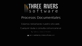 What 3riverssoftware.com website looked like in 2018 (6 years ago)