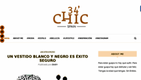 What 34chic.com website looked like in 2018 (6 years ago)
