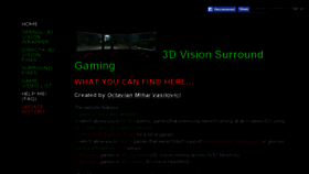 What 3dsurroundgaming.com website looked like in 2018 (6 years ago)