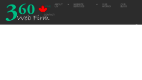 What 360webfirm.ca website looked like in 2018 (5 years ago)