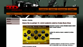 What 3dmusic.cz website looked like in 2018 (5 years ago)