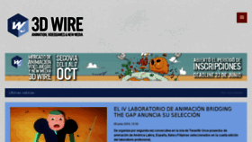 What 3dwire.es website looked like in 2018 (5 years ago)