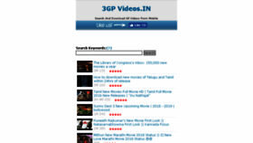 What 3gpvideos.in website looked like in 2018 (5 years ago)