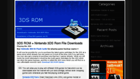 What 3ds-rom.com website looked like in 2018 (5 years ago)