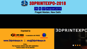 What 3dprintexpo.in website looked like in 2018 (5 years ago)