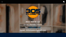 What 305closets.com website looked like in 2018 (5 years ago)