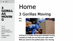 What 3gorillasmoving.org website looked like in 2018 (5 years ago)