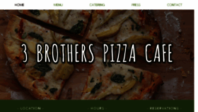 What 3brotherspizzacafefarmingdale.com website looked like in 2018 (5 years ago)