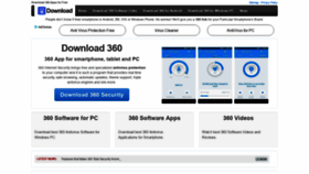 What 360download.org website looked like in 2018 (5 years ago)