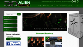 What 3dalienworlds.com website looked like in 2018 (5 years ago)