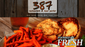 What 387restaurant.com website looked like in 2019 (5 years ago)