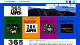 What 365daysinaspen.com website looked like in 2019 (5 years ago)
