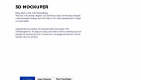 What 3dmockuper.com website looked like in 2019 (5 years ago)
