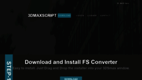 What 3dmaxscript.com website looked like in 2019 (4 years ago)