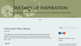 What 365daysofinspiration.wordpress.com website looked like in 2019 (4 years ago)