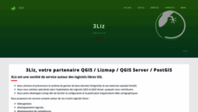 What 3liz.fr website looked like in 2019 (4 years ago)