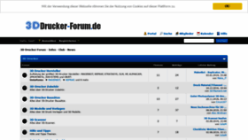 What 3ddrucker-forum.de website looked like in 2019 (4 years ago)