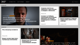 What 360tv.ru website looked like in 2019 (4 years ago)