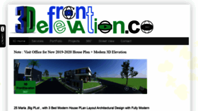 What 3dfrontelevation.co website looked like in 2019 (4 years ago)