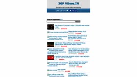 What 3gpvideos.in website looked like in 2019 (4 years ago)