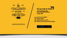 What 30challenges30days.com website looked like in 2019 (4 years ago)