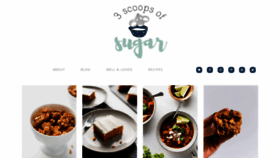 What 3scoopsofsugar.com website looked like in 2019 (4 years ago)