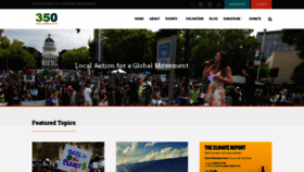What 350sacramento.org website looked like in 2019 (4 years ago)