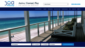 What 30a-vacay.com website looked like in 2019 (5 years ago)