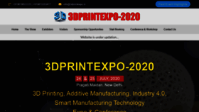 What 3dprintexpo.in website looked like in 2019 (4 years ago)