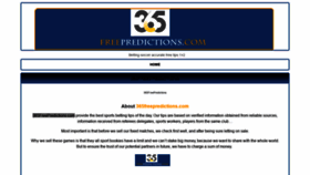 What 365freepredictions.com website looked like in 2019 (4 years ago)